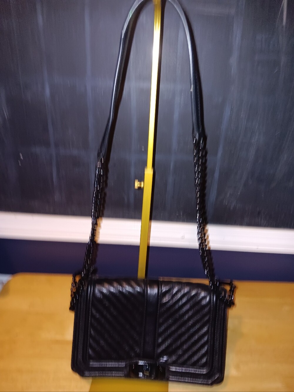 Rebecca Minkoff R.M Black Quilted Leather Shoulder Bag
